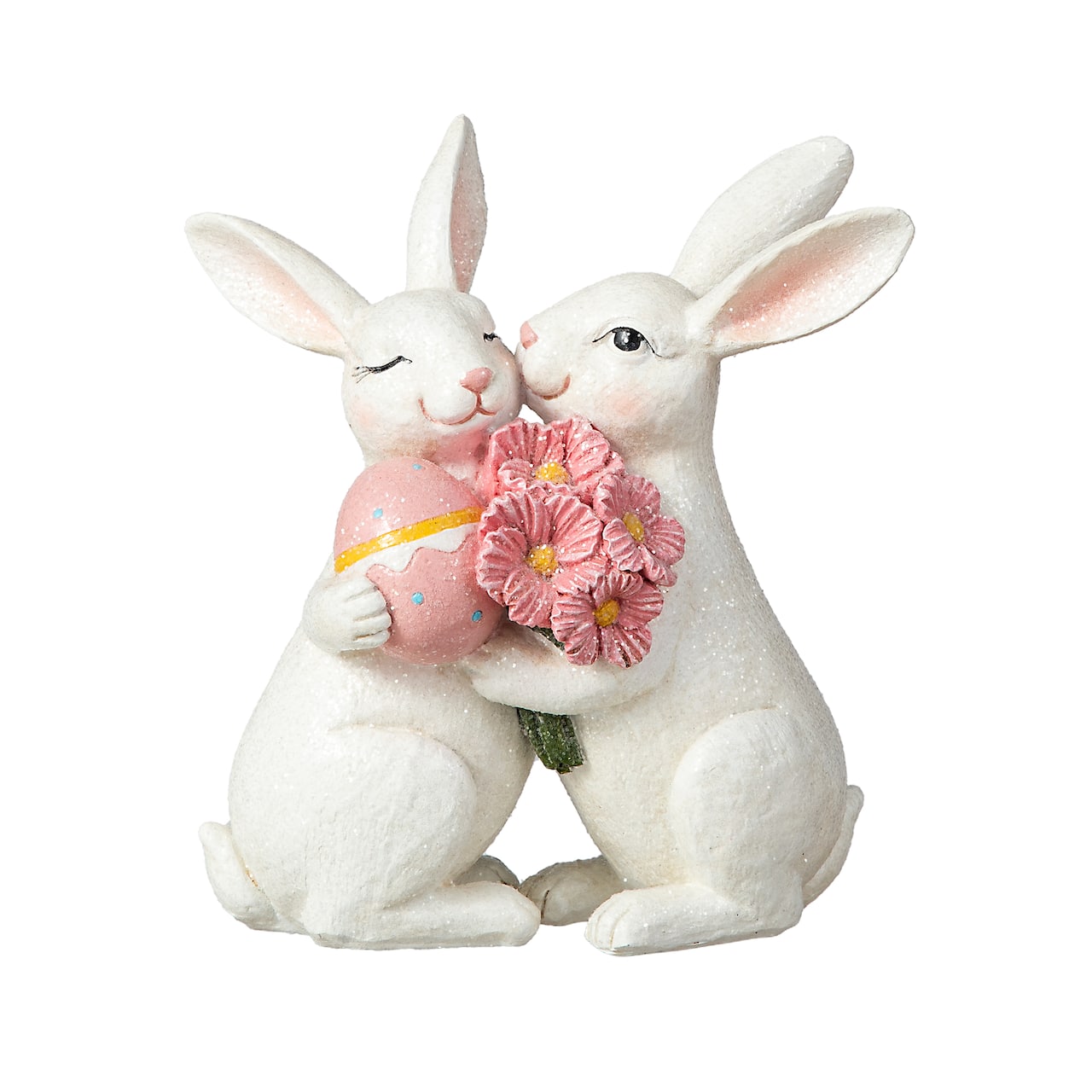 Glitzhome® 7" Easter Loving Bunny Table Décor